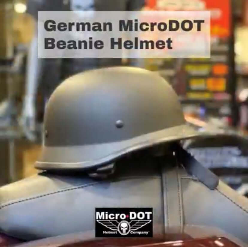 best german style motorcycle helmet Half Helmet, DOT Approved Adult Men Women Retro Open Face Bike-Helmets for Adults, Half Shell Helmets(M, Black) : Automotive German Style Beanie Motorcycle Helmets