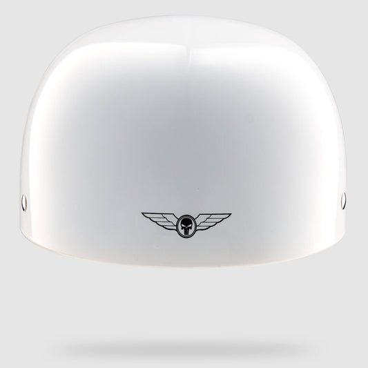 MicroLid Curve -Baseball Motorcycle Helmet White Gloss
