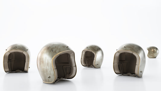 How are motorcycle helmets tested for their safety metrics?