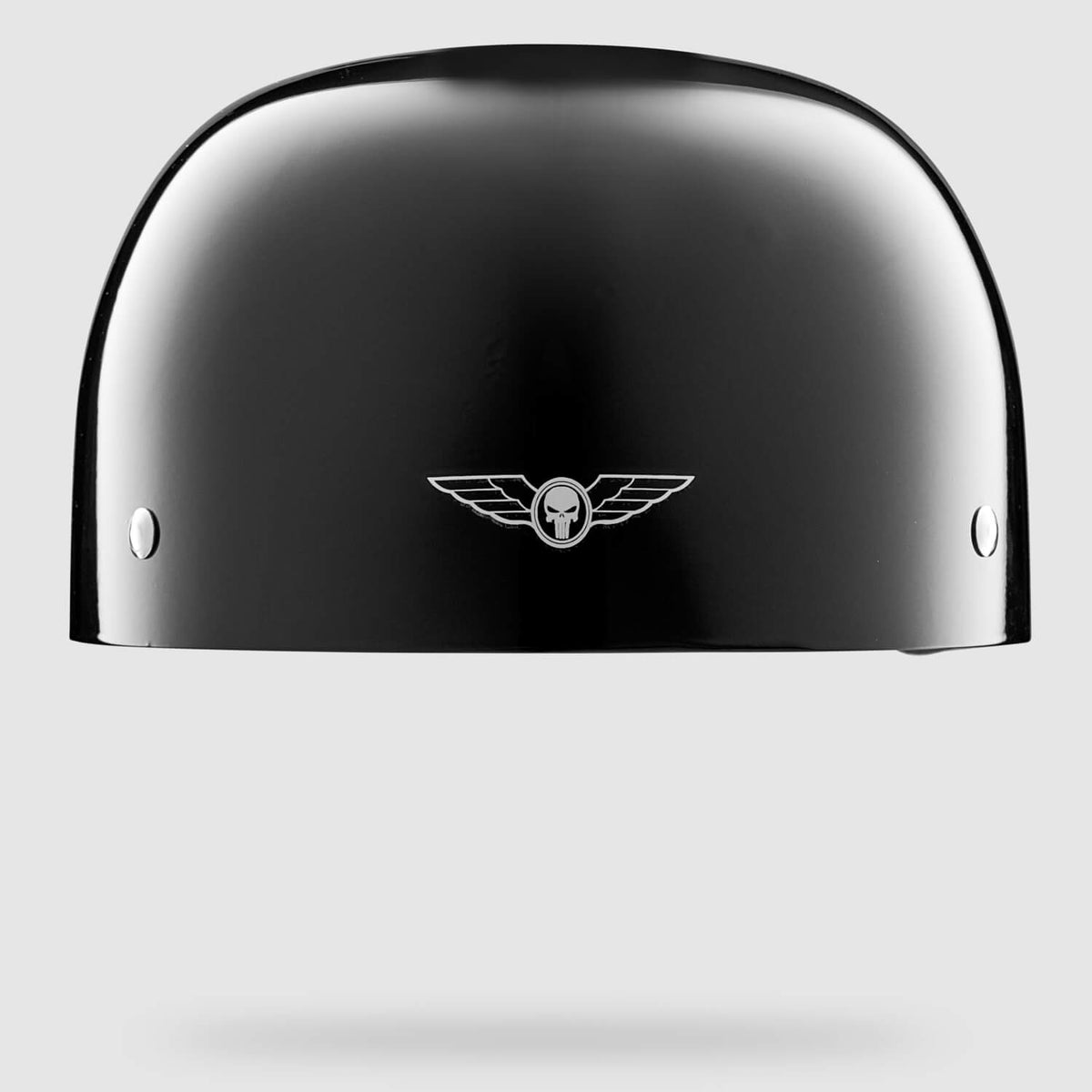 MicroLid Curve NOT DOT - Baseball Motorcycle Helmet Black Gloss