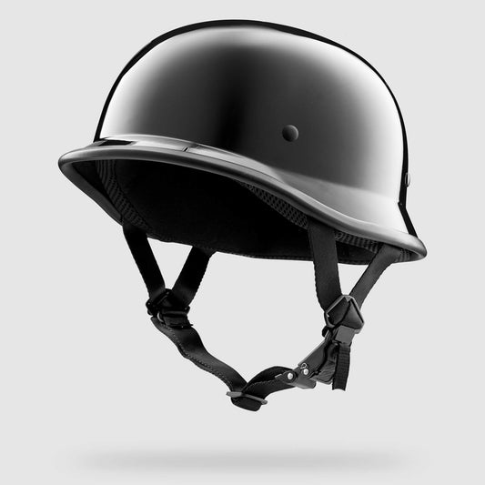 Micro DOT Mayhem German Style Motorcycle Helmet