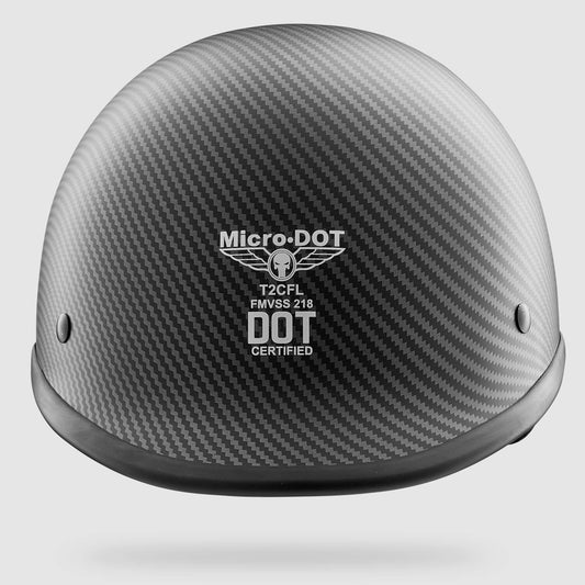 Micro DOT Twister Original CFL (Carbon Fiber Look) Reversible Beanie DOT Helmet