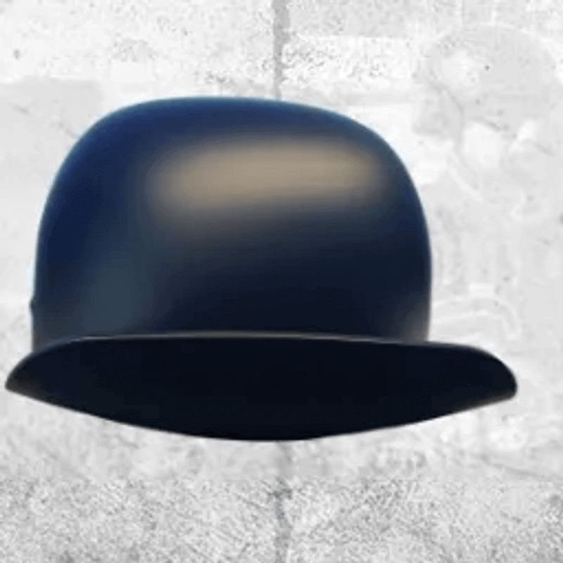 bowler hat motorcycle helmet Black Matte Curve Baseball Motorcycle Helmet by MicroLid Extra Small
