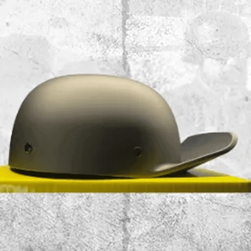 Motorcycle helmet that looks like deals a hat