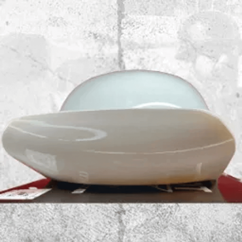 MicroLid Curve NOT DOT - Baseball Motorcycle Helmet White Gloss