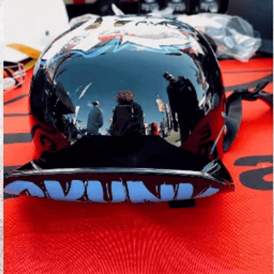 MicroLid Curve -Baseball Motorcycle Helmet Black Gloss