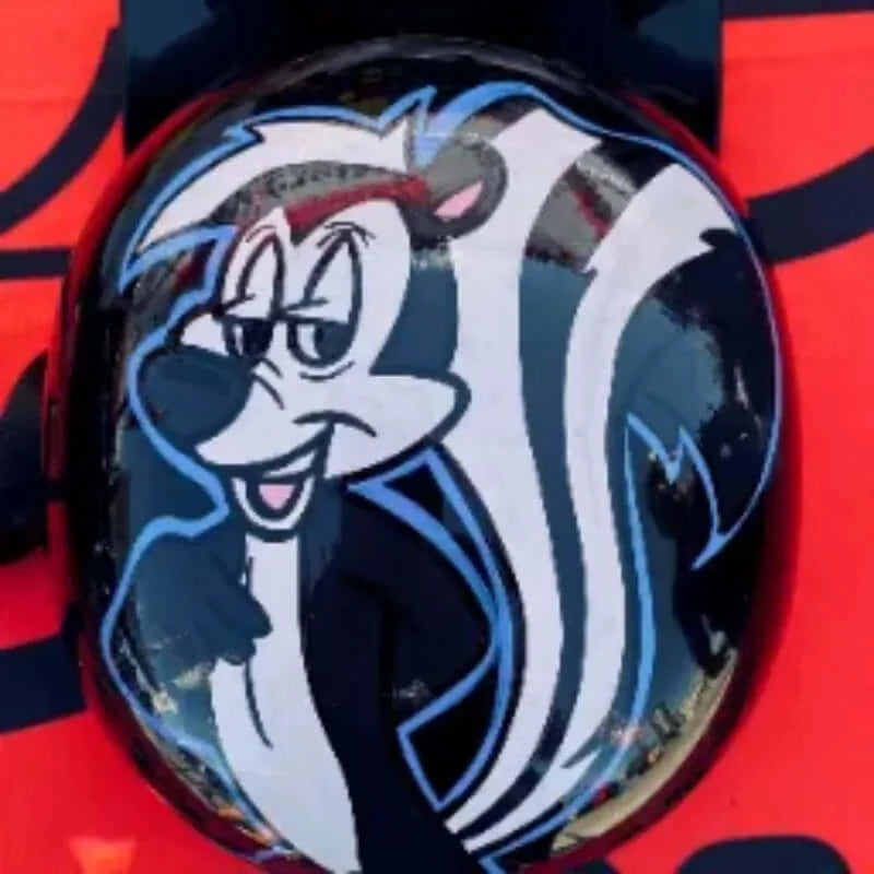 MicroLid Curve -Baseball Motorcycle Helmet Black Gloss