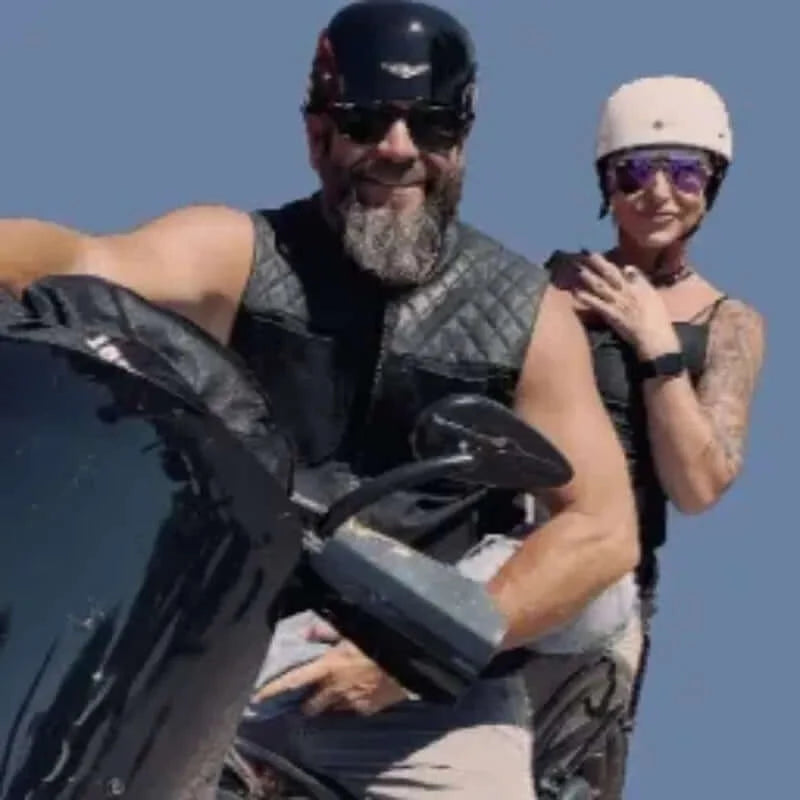 MicroLid Slider -Baseball Motorcycle Helmet Black Gloss