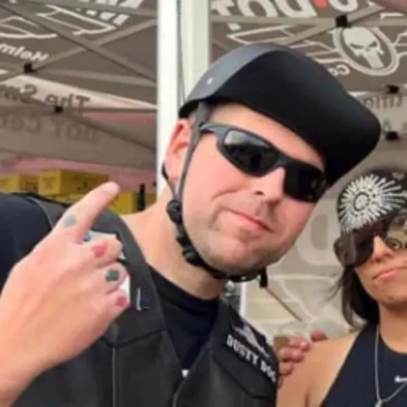 MicroLid Slider -Baseball Motorcycle Helmet Black Matte