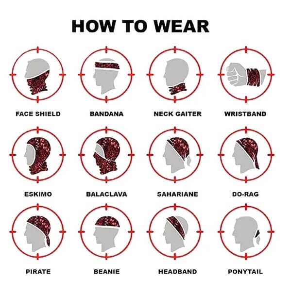 Face Shield Subdued American Flag Neck Gaiter Fabric Bandana