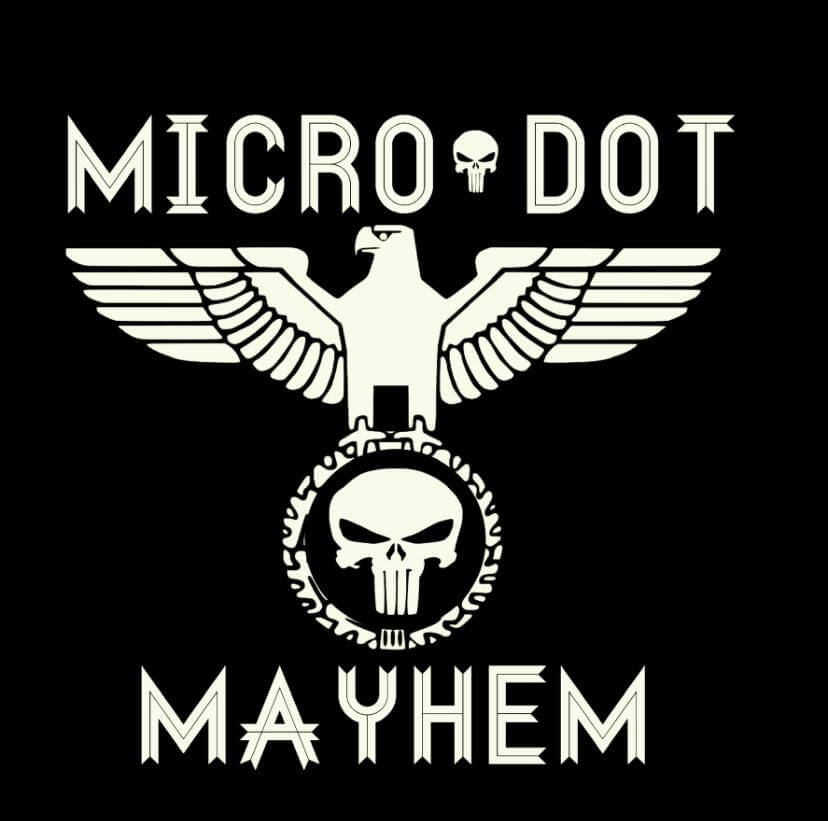Mayhem German Style Motorcycle Helmet by Micro DOT 