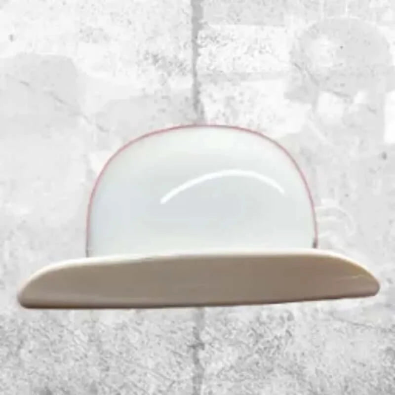 MicroLid Slider NOT DOT Baseball Motorcycle Helmet White Gloss