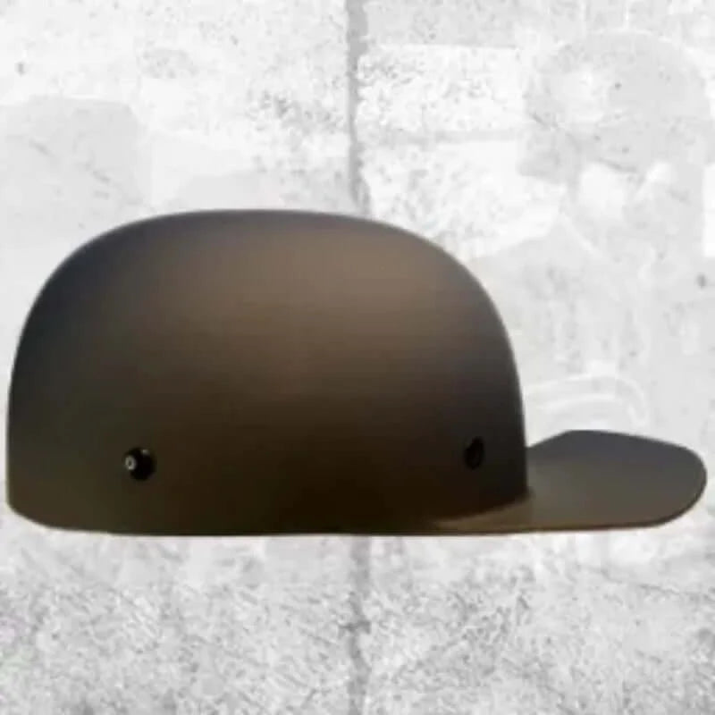 MicroLid Slider NOT DOT -Baseball Motorcycle Helmet Black Matte