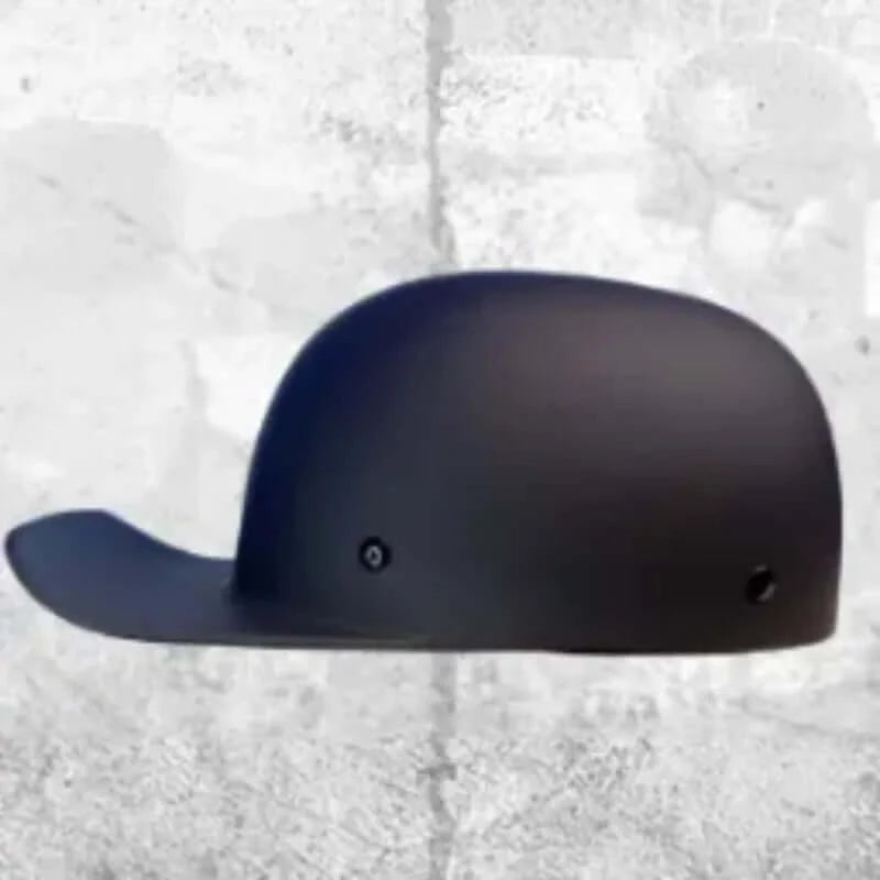 Black Matte Slider Baseball Motorcycle Helmet by MicroLid from MicroDOT Helmet Co Black Matte Slider Baseball Motorcycle Helmet by MicroLid from MicroDOT Helmet Co