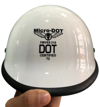 Micro DOT Twister Original White - DOT Approved Reversible Beanie Helmet